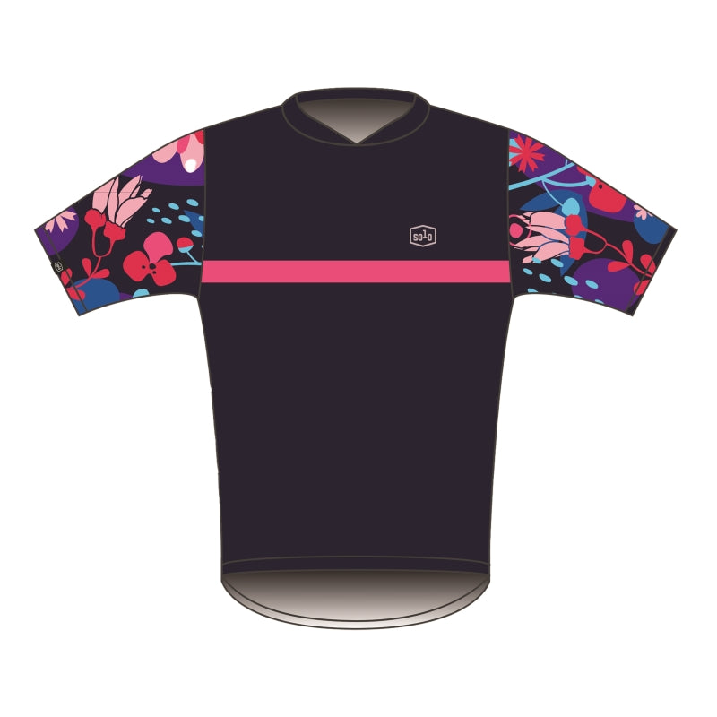 Solo Limited Edition Core Floral Jersey - Navy Blue