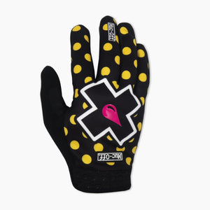Muc-off Riders Gloves Full Finger - Yellow Polka