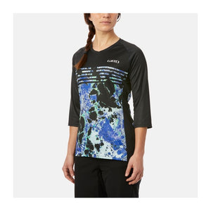 Giro Roust Jersey 3/4 Sleeve Mtb Womens - Blue Marble
