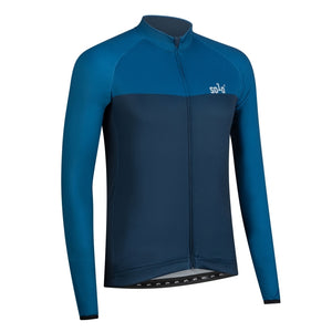 Solo Jersey 3-SEASON Long Sleeve - Blue / Navy Blue