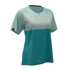 Solo Womens Explore S/sl Jersey - Teal / Light Blue