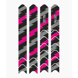 Muc-off Chainstay Protection Kit - Fluoro Pink / Bolt