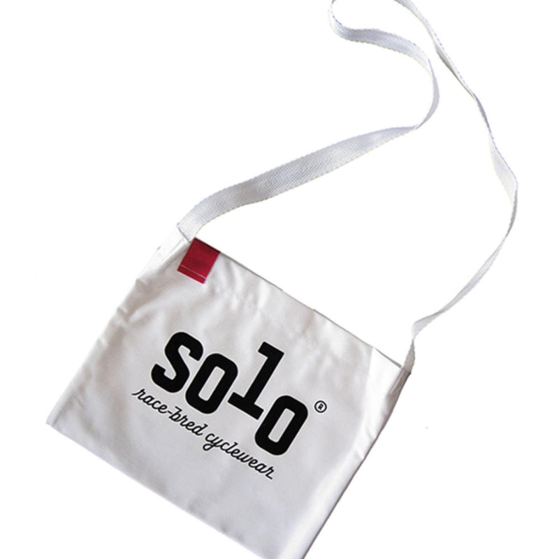 Solo Cotton Musette Bag - White