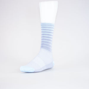 Volta Socks Volta High Stripe Lg/xl Grey-blu - Grey / Blue