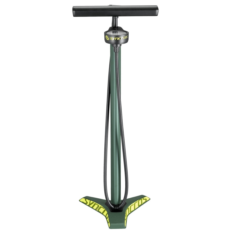 Syncros Vernon 2.0 HV Mtb Floor Pump - Dark Ivy Green