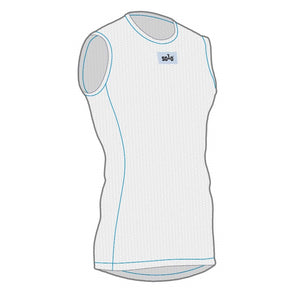 Solo Summer Mesh Baselayer Sleeveless - White