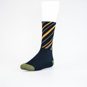 Volta Volta High Ascent Socks - Black / Orange / Olive
