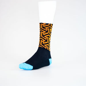 Volta Socks Icon Tribal Arrow - Black / Orange