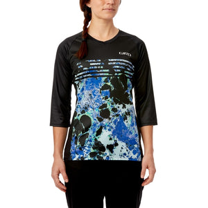 Giro Roust Jersey 3/4 Sleeve Mtb Womens - Blue Marble