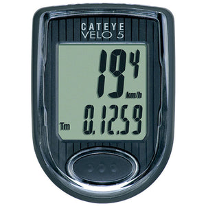 Cateye Velo 5 Cycle Computer - Black
