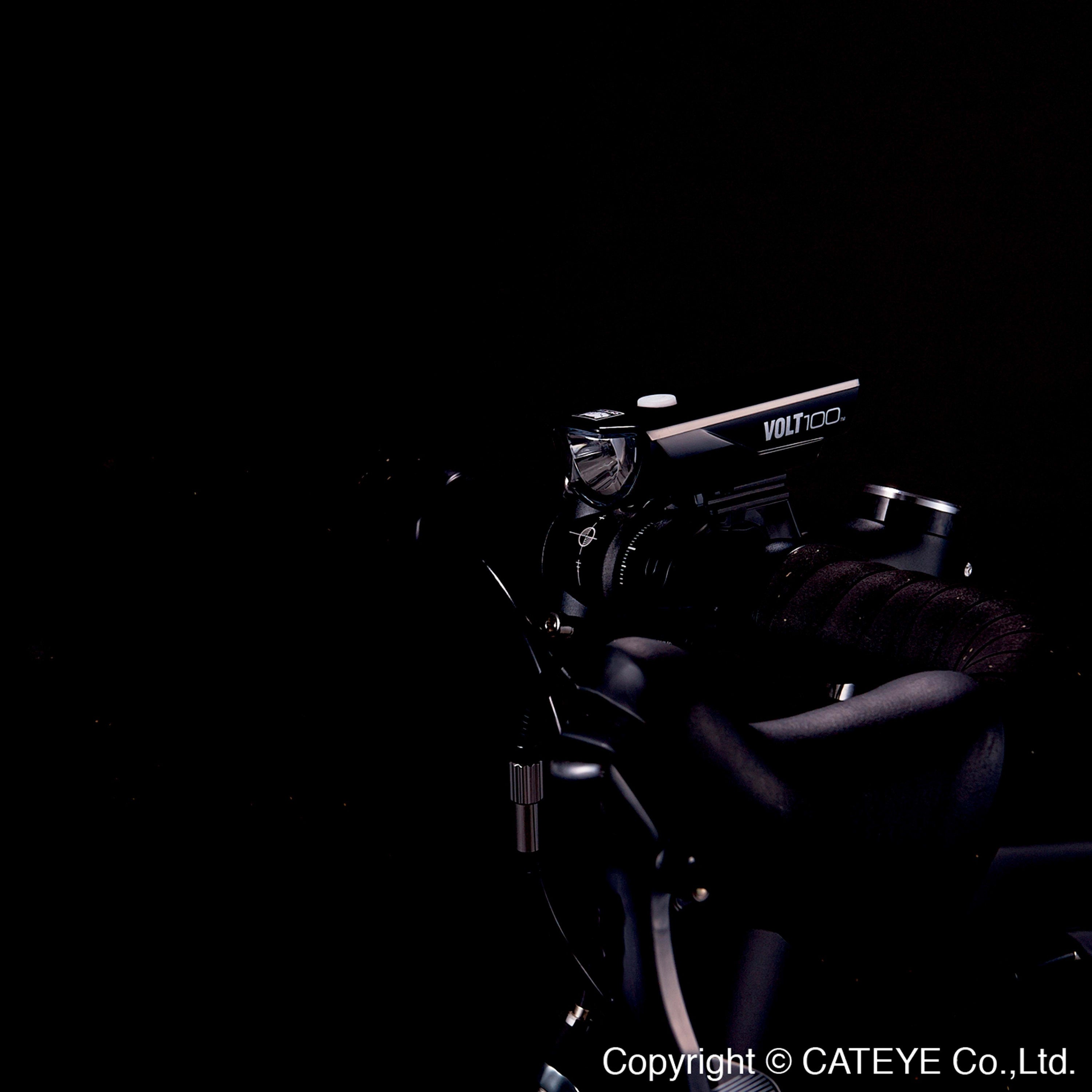 Cateye Volt 100 Usb Front Light HL-EL150RC - Black