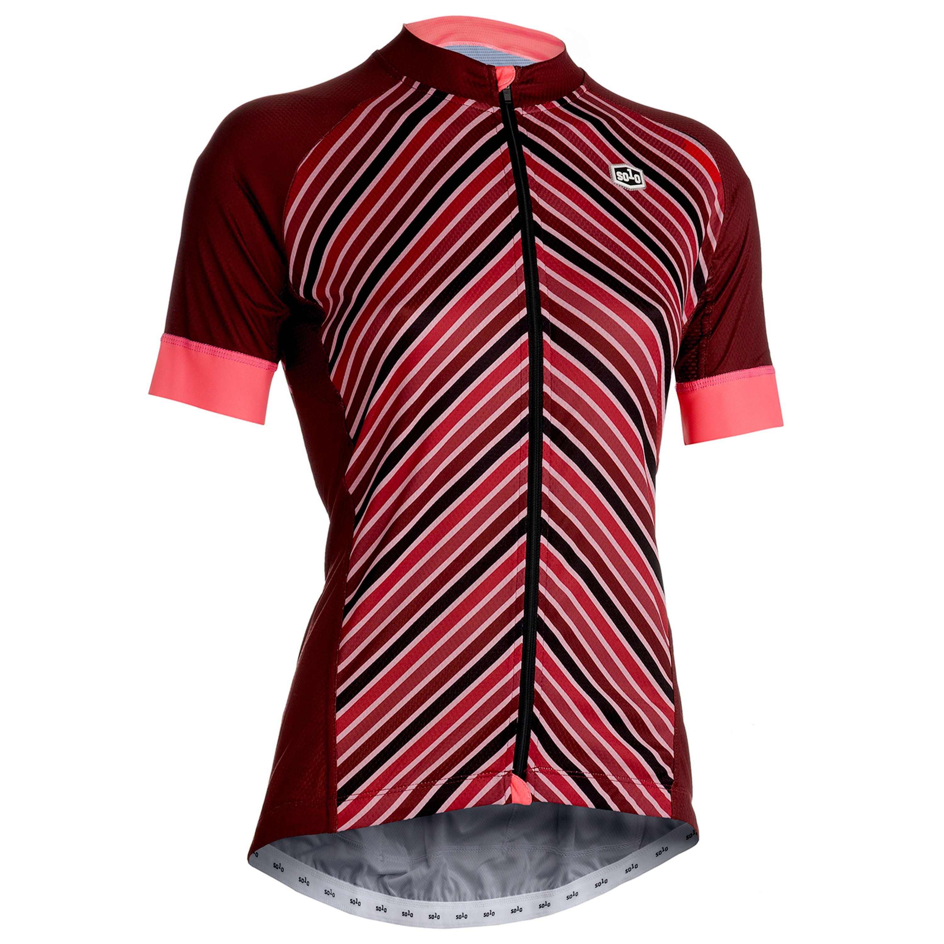 Solo Omni Chevron Jersey Ladies - Wine