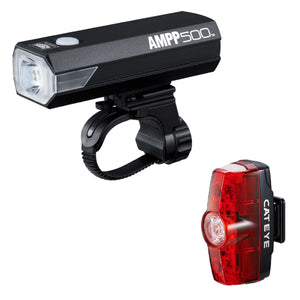 Cateye Ampp 500 & Rapid Mini TL-LD635 Lightset - Black