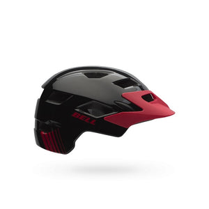 Bell Sidetrack Youth Helmet - Black / Red Echo