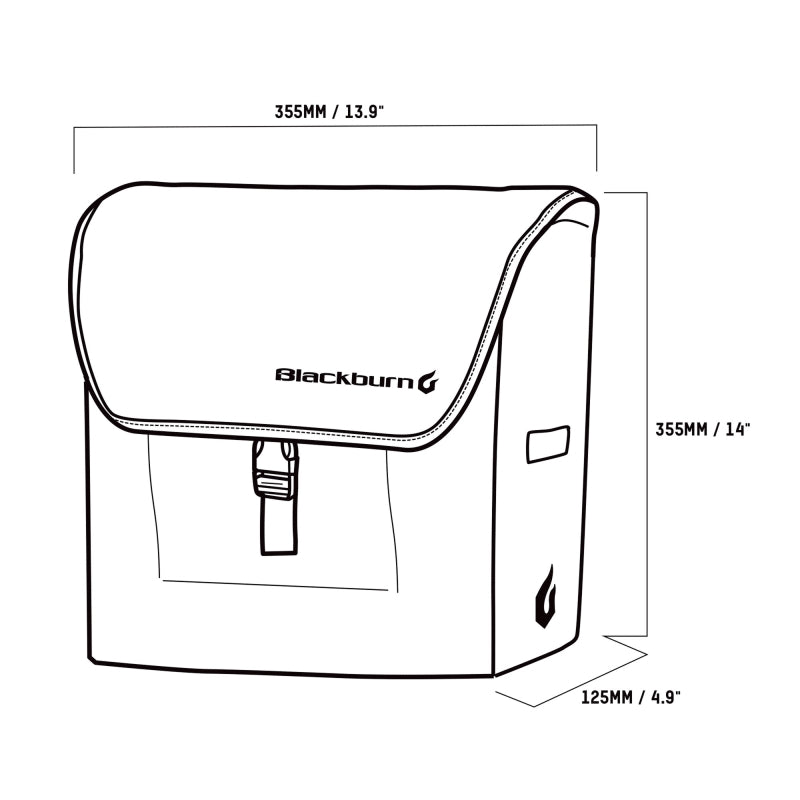 Blackburn Bag Local Pannier - Refresh - Black
