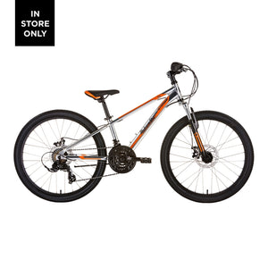 Malvern Star Attitude 24 Disc - Brushed Aluminium / Orange