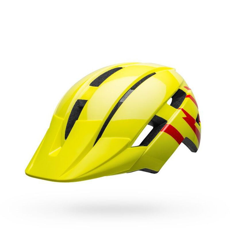 Bell Sidetrack II Helmet - Strike Gloss Hivis Red