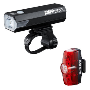 Cateye Ampp 500 & Rapid Mini TL-LD635 Lightset - Black