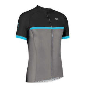 Solo Cadence Jersey Mens Short Sleeve - Black / Grey