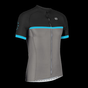Solo Cadence Jersey Mens Short Sleeve - Black / Grey