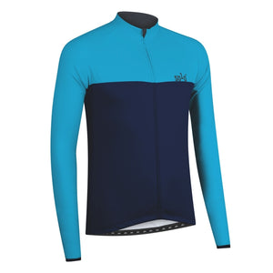 Solo Jersey 3-SEASON Long Sleeve - Light Blue / Dark Blue