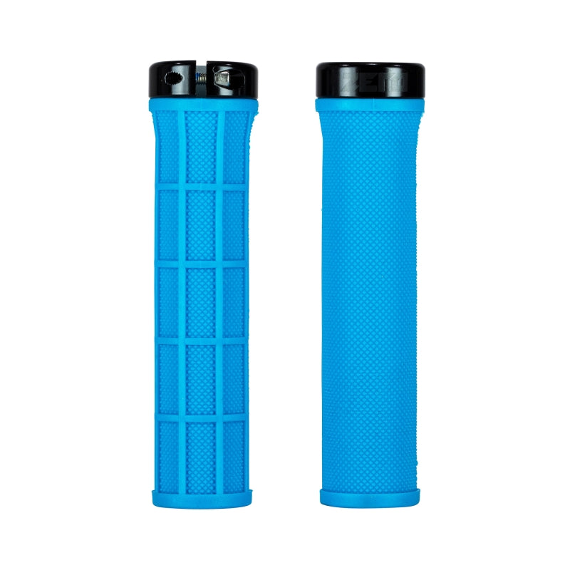 Zero Billy T Taperlock Grips - Neon Blue / Black