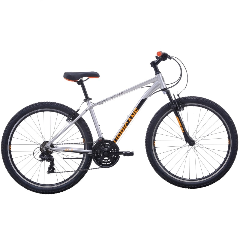 Malvern Star Hurricane 27-1 MS - Brushed Aluminium / Black